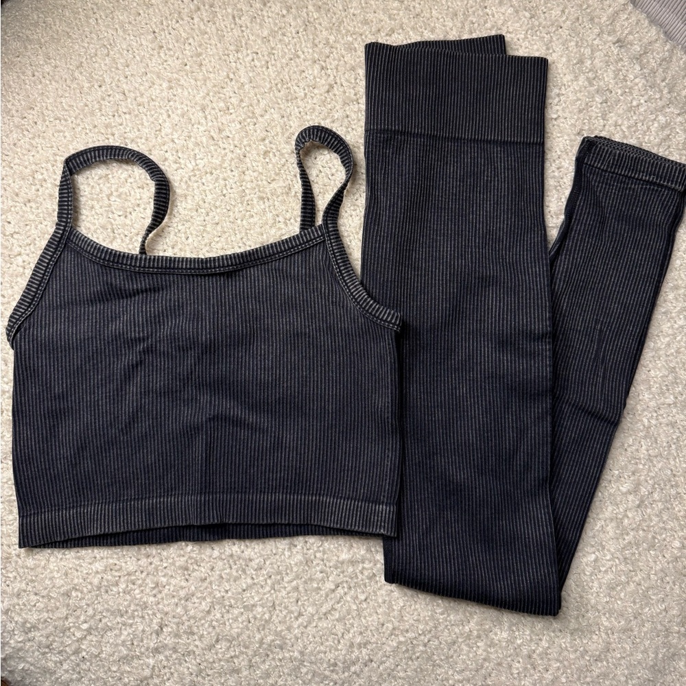 Ribbed forever 21 legging set